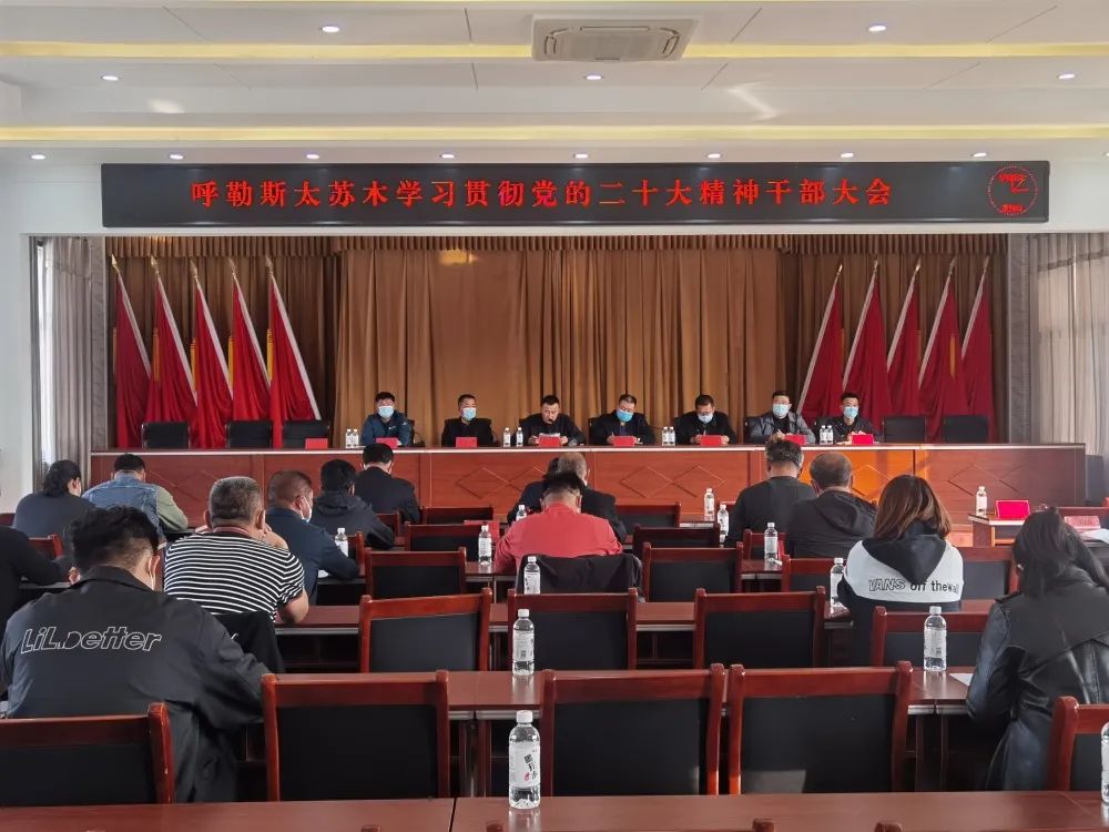 呼勒斯太苏木召开学习贯彻党的二十大精神干部大会 1.jpg